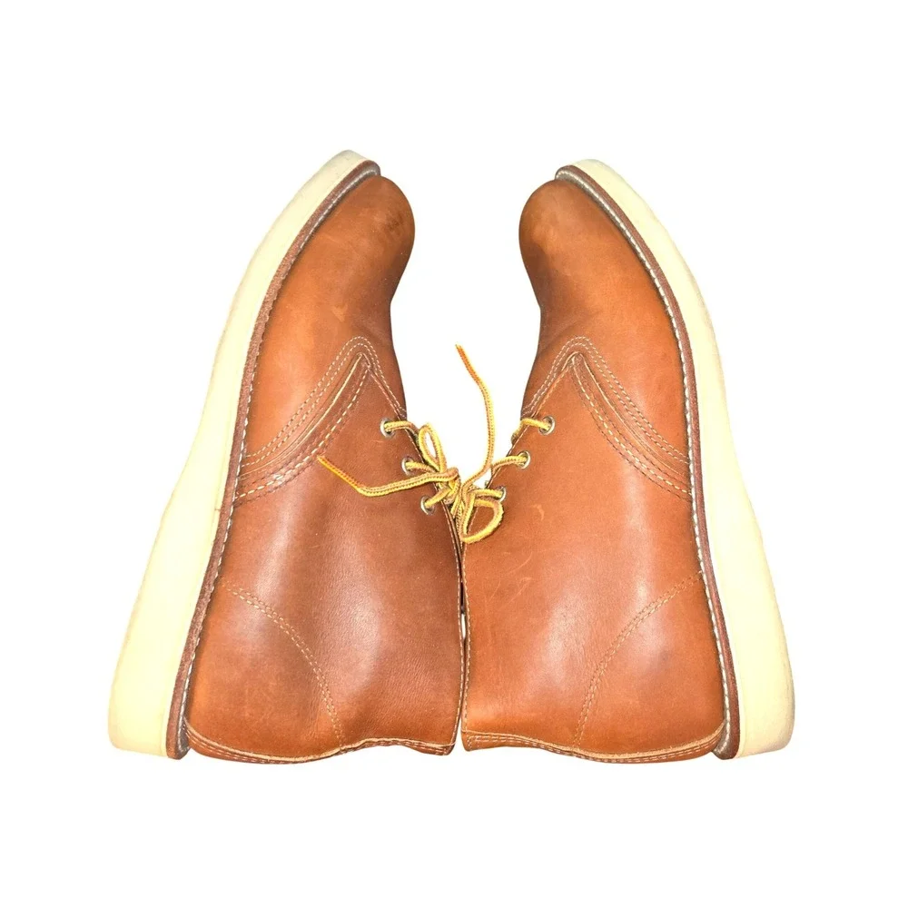Red Wing Work Chukka Boots Men's Size 10D Oro Legacy Leather Brown Lace Up 3140